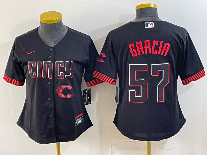 Youth Cincinnati Reds #57 Garcia Nike 2026 MLB Jersey 081102